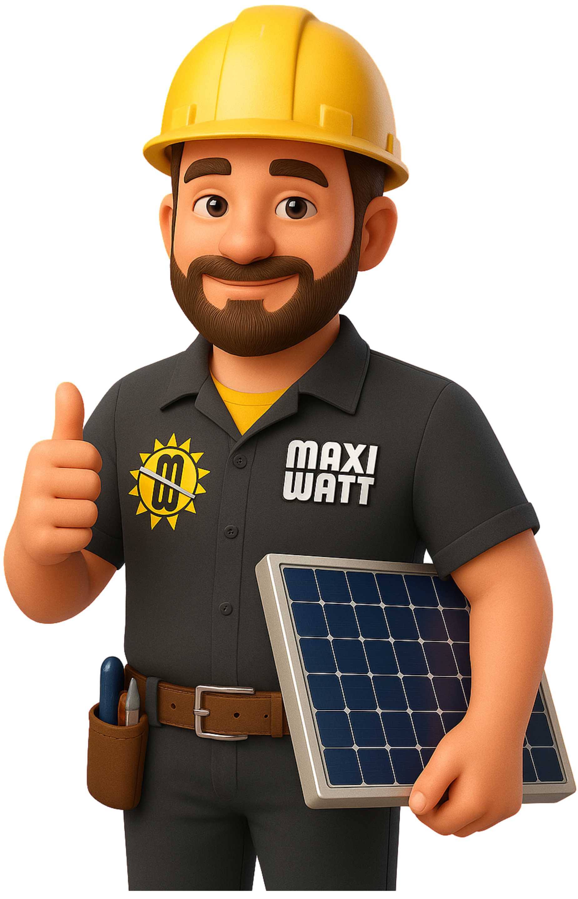 Personagem estilo desenho Disney da MaxiWatt